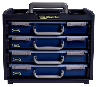 Raaco HandyBox 55x4 Förvaringbox m. 4st Sortimentlådor