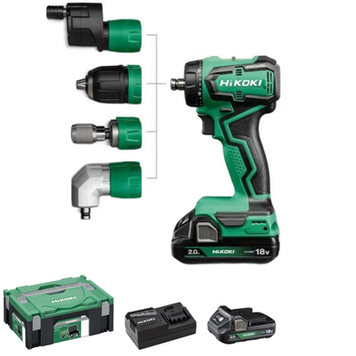 HiKOKI DS18DDQ Borrskruvdragare 18V (2x2,0Ah)