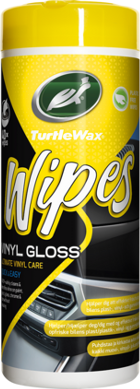 Turtle Wax Vinyl Gloss Wipes 40st Vinylrengöring