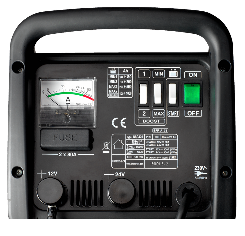 Bahco BBC420 Batteriladdare / Starthjälp 12-24V
