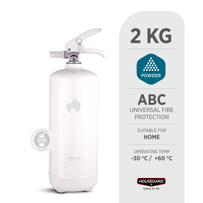 Housegard PE2HR-A Pulversläckare Vit 2 kg