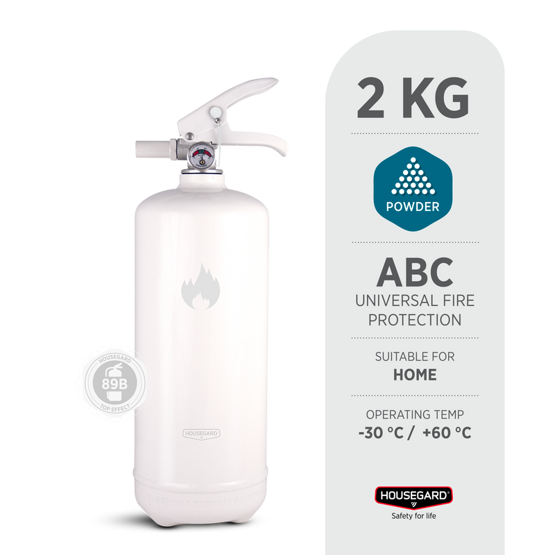 Housegard PE2HR-A Pulversläckare Vit 2 kg
