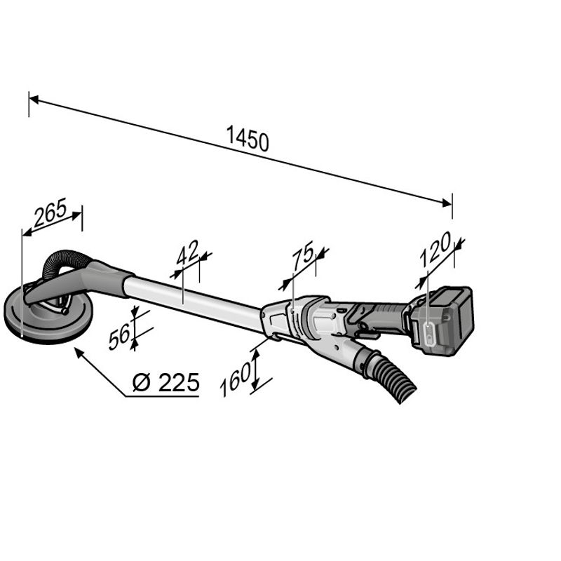 FLEX GEMH 18.0-EC Giraff 230mm (2x5,0Ah)
