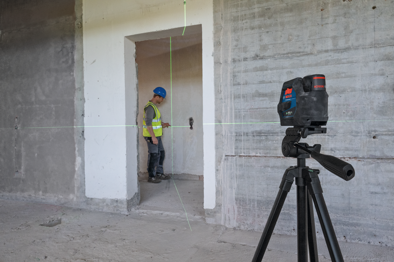 Bosch GCL 12V-50-22 CG Krysslaser m. Lodpunkter Grön 12V (1x2,0Ah)
