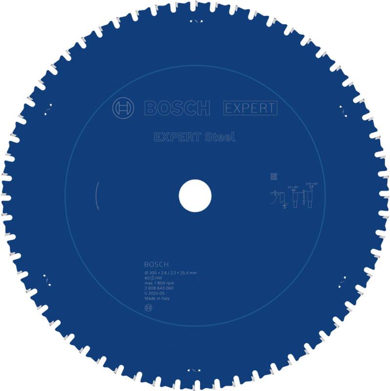 Bosch EXPERT Steel Sågklinga 305x2,6/2,2x25,4mm 60T