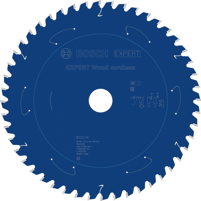 Bosch EXPERT Wood Sågklinga 254x2,1/1,6x30mm 48T