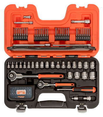 Bahco SW91 Hylsnyckelsats 1/4" & 1/2" 91 delar