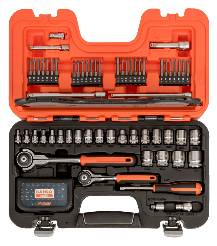 Bahco SW91 Hylsnyckelsats 1/4" & 1/2" 91 delar