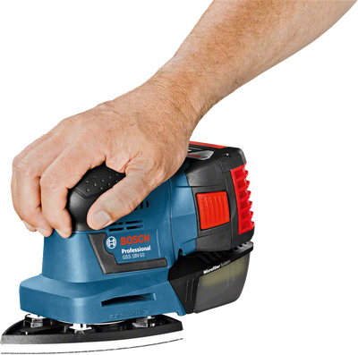 Bosch GSS 18V-10 Planslip 18V L-BOXX Inkl Tillbehörssats