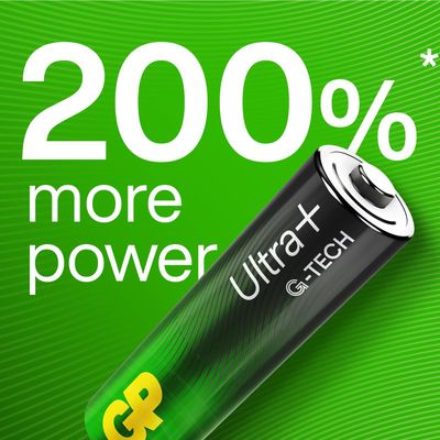 GP Batteries Ultra Plus Alkaline AA G-TECH 10-pack