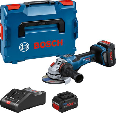 Bosch GWS 18V-15 PSC Vinkelslip 125mm 18V (2x8,0Ah)