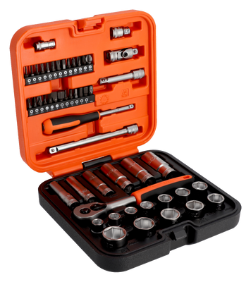 Bahco S51MC3H Hylsnyckelsats 3/8" & 1/4" 51 delar