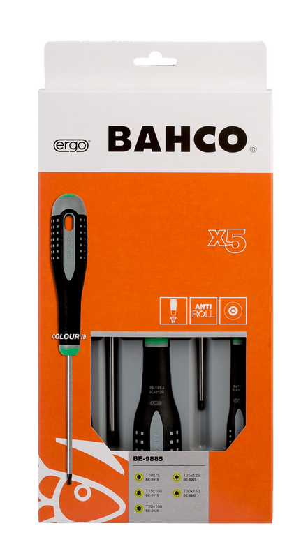 Bahco BE-9885 Skruvmejselsats Ergo 5 delar