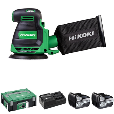 HiKOKI SV1813DA Excenterslip 125mm 18V (2x5,0Ah)