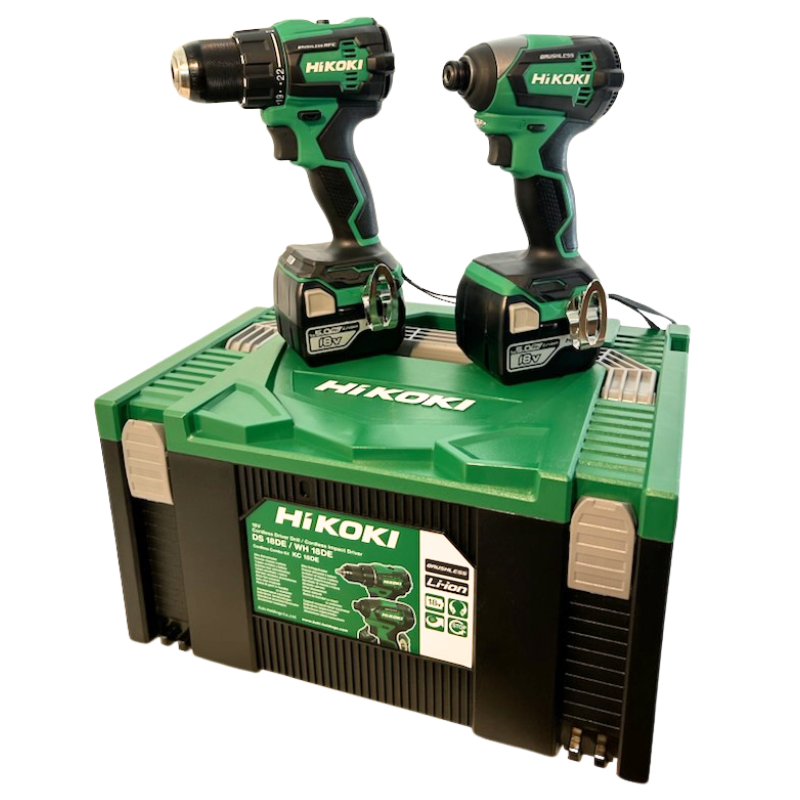 HiKOKI KC18DE (DS18DE/WH18DE) Verktygspaket 18V (2x5,0Ah)