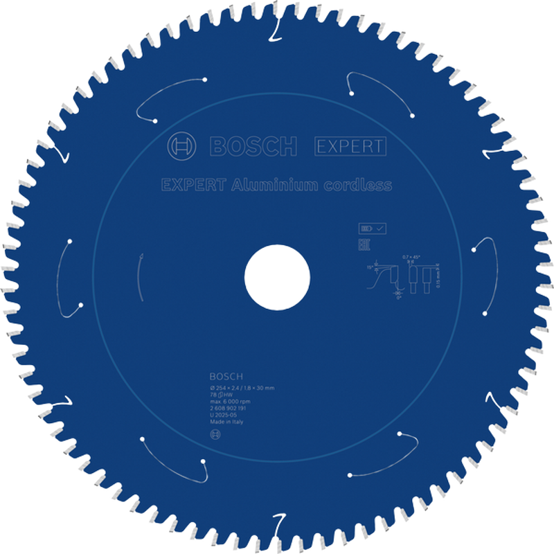 Bosch EXPERT Aluminium Sågklinga 254x2,4/1,8x30mm 78T