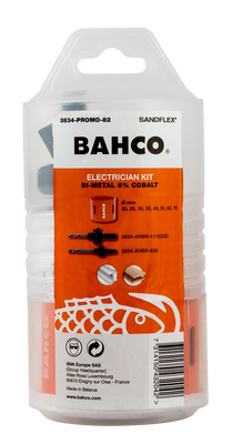Bahco 3834-82 Hålsågssats 10 delar