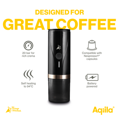 Aqiila Coffeebird Bärbar Espressomaskin