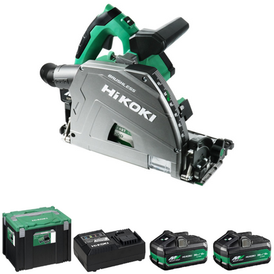 HiKOKI C3606DPA Sänksåg 36V 165mm (2x4,0Ah) Inkl 800mm skena