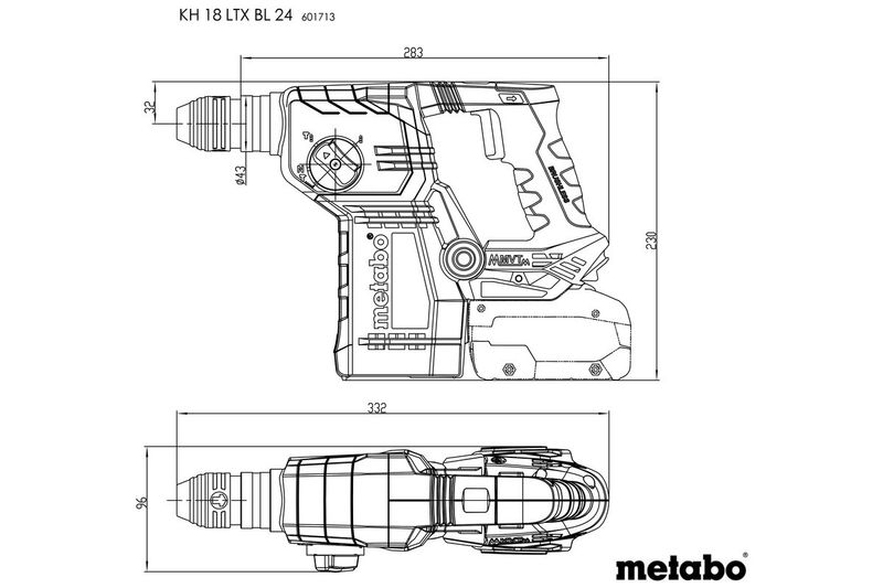 Metabo KH 18 LTX BL 24 Kombihammare 18V