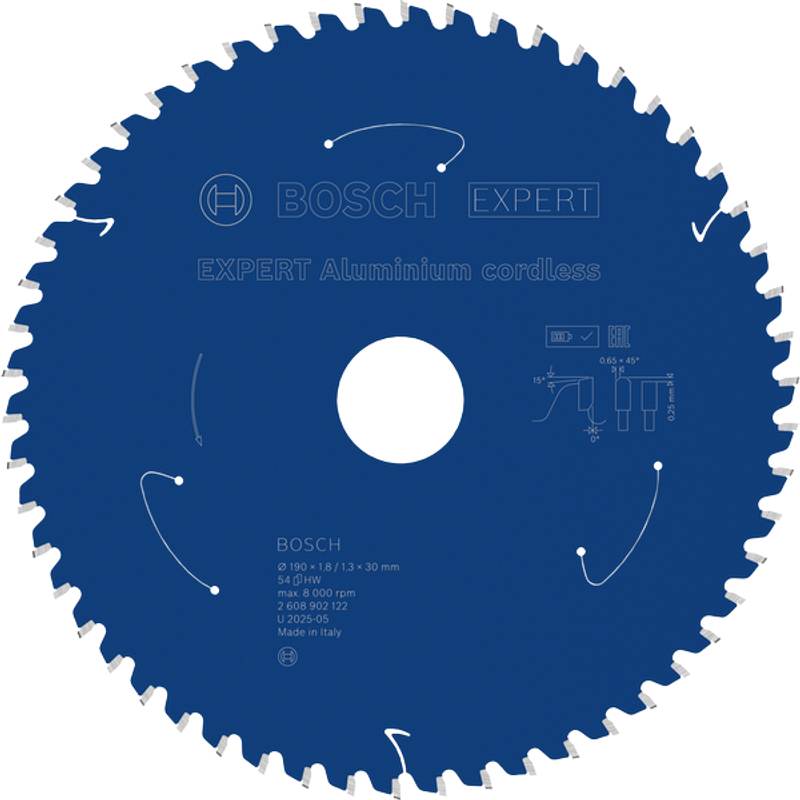 Bosch EXPERT Aluminium Cirkelsågklinga 190x1,8/1,3x30mm 54T