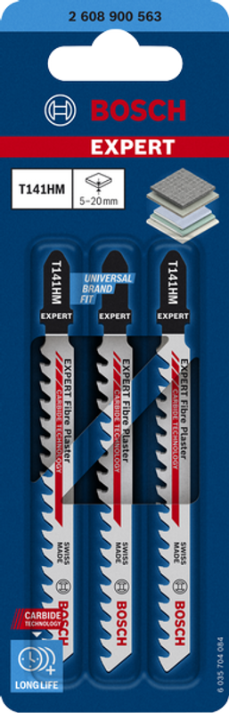 Bosch EXPERT Fiber Plaster Sticksågsblad T141HM 3st