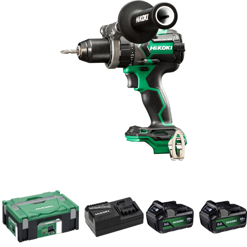 HiKOKI DS18DC Borrskruvdragare 18V (2x5,0Ah)