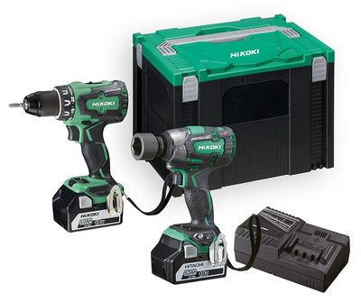 HiKOKI KC18DPL(S) Verktygspaket 18V (2x5,0Ah)