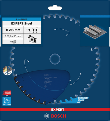 Bosch EXPERT Steel Cirkelsågklinga 210x2/1,6x30mm 48T