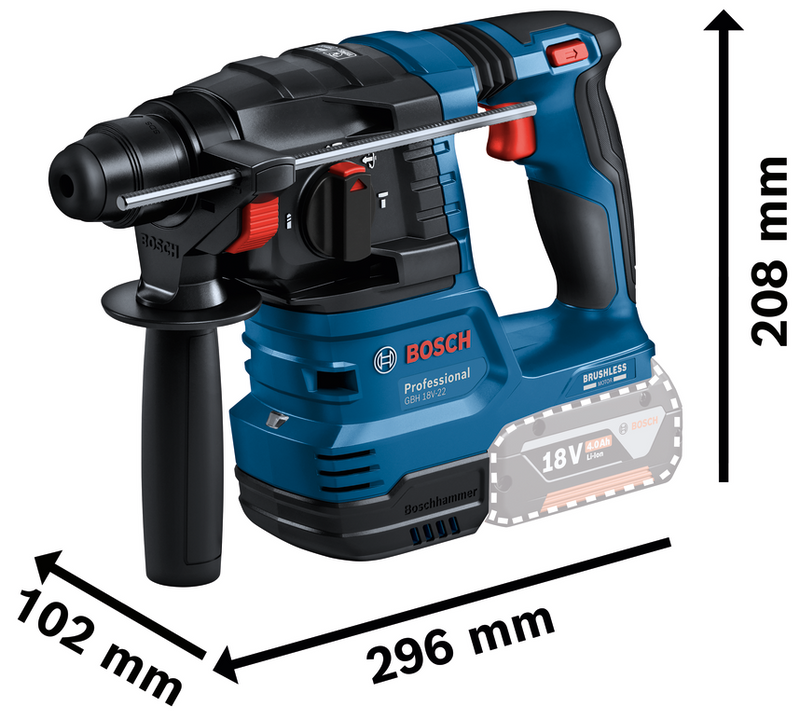 Bosch (GSB/GDR/GBH/GWS/GKS/GSA/GOP/GLI) Verktygspaket 18V (4x5,0Ah)