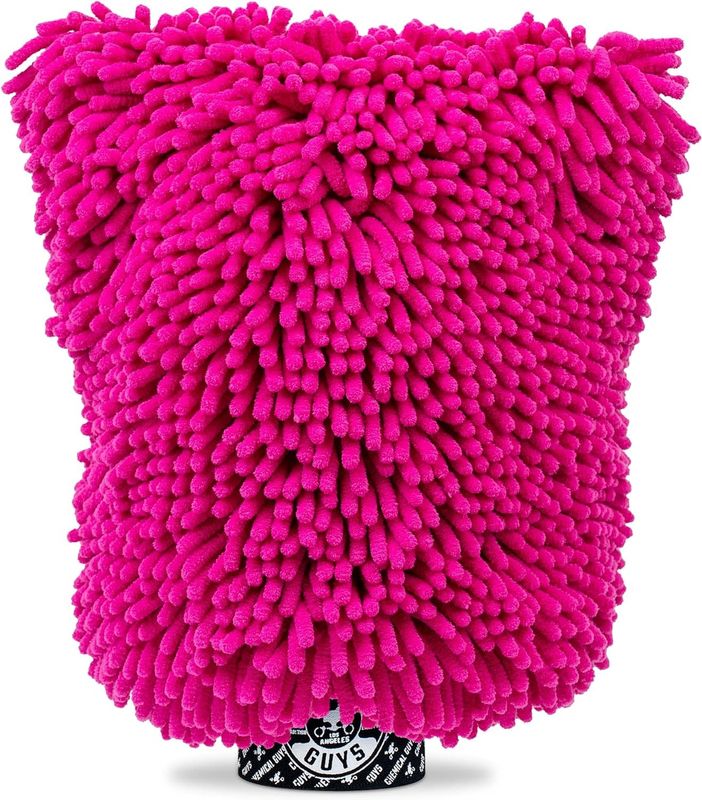 Tvätthandske Mega Chemical Guys Chenille Rosa