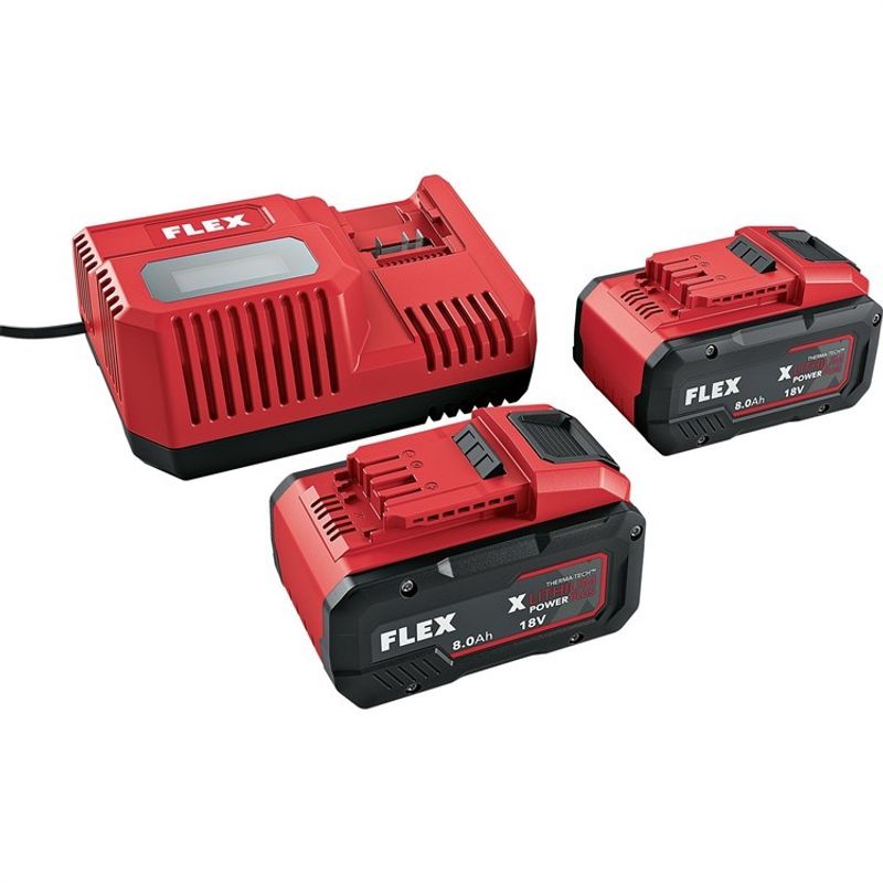 FLEX Laddpaket 18V (2x8,0Ah)