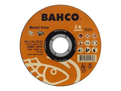 Bahco Kapskiva 125x1,0mm f. Metall & Rostfritt 5-pack