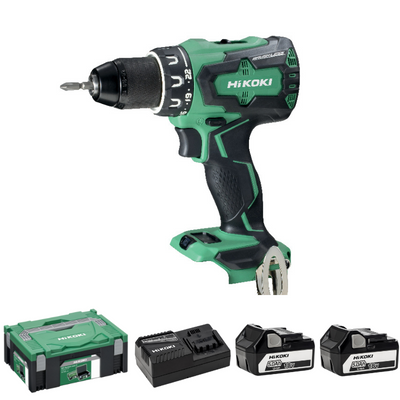 HiKOKI DS18DBSL(S) Borrskruvdragare 18V (2x5,0Ah)