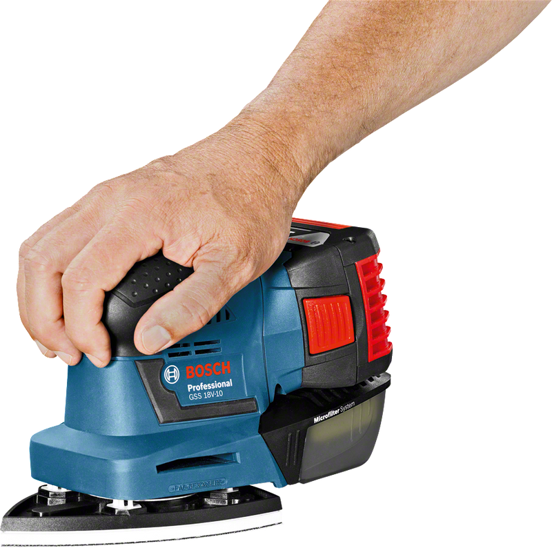 Bosch GSS 18V-10 Planslip 18V Inkl Tillbehörssats