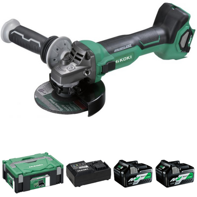 HiKOKI G3613DA Vinkelslip 125MM 36V (2x2,5Ah)