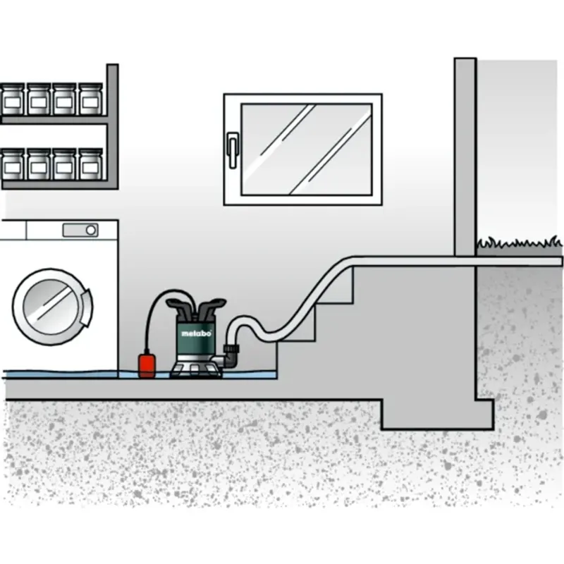 Metabo TP 7500 SI Dränkbar Pump för Rent Vatten 300W