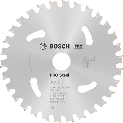 Bosch PRO Steel Cirkelsågklinga 136x1,6x20 mm 30T