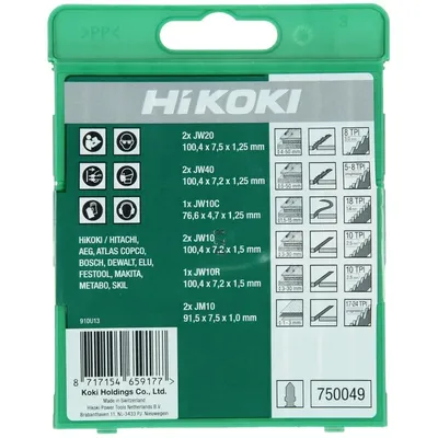 HiKOKI Sticksågsbladsats 10st blad