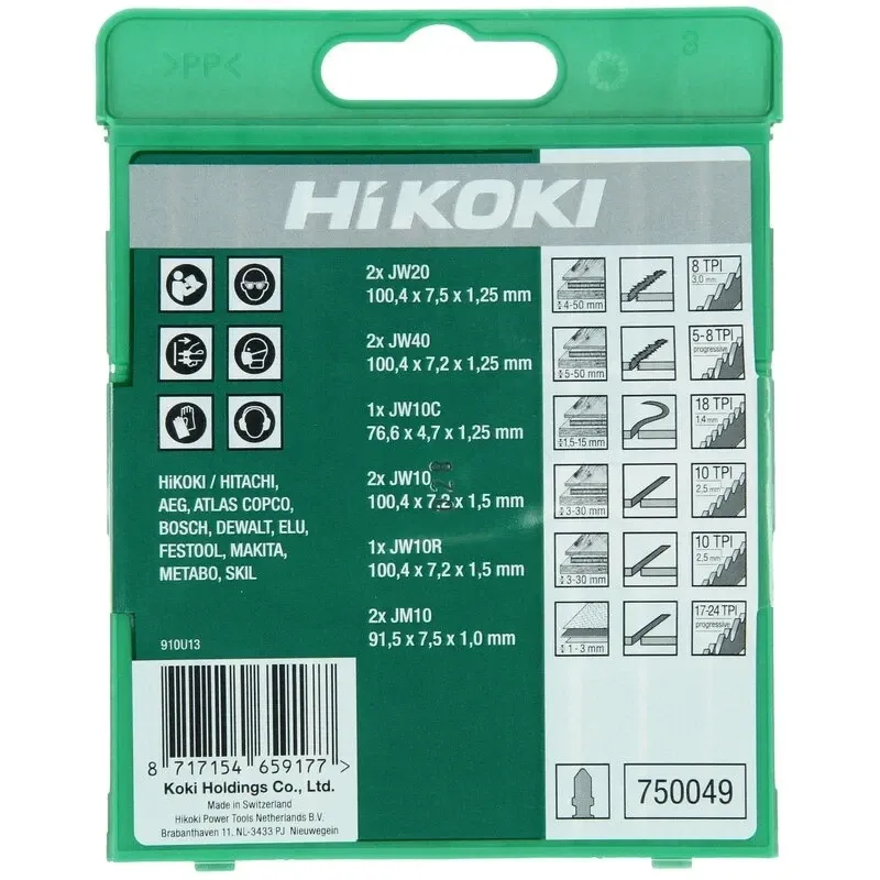HiKOKI Sticksågsbladsats 10st blad