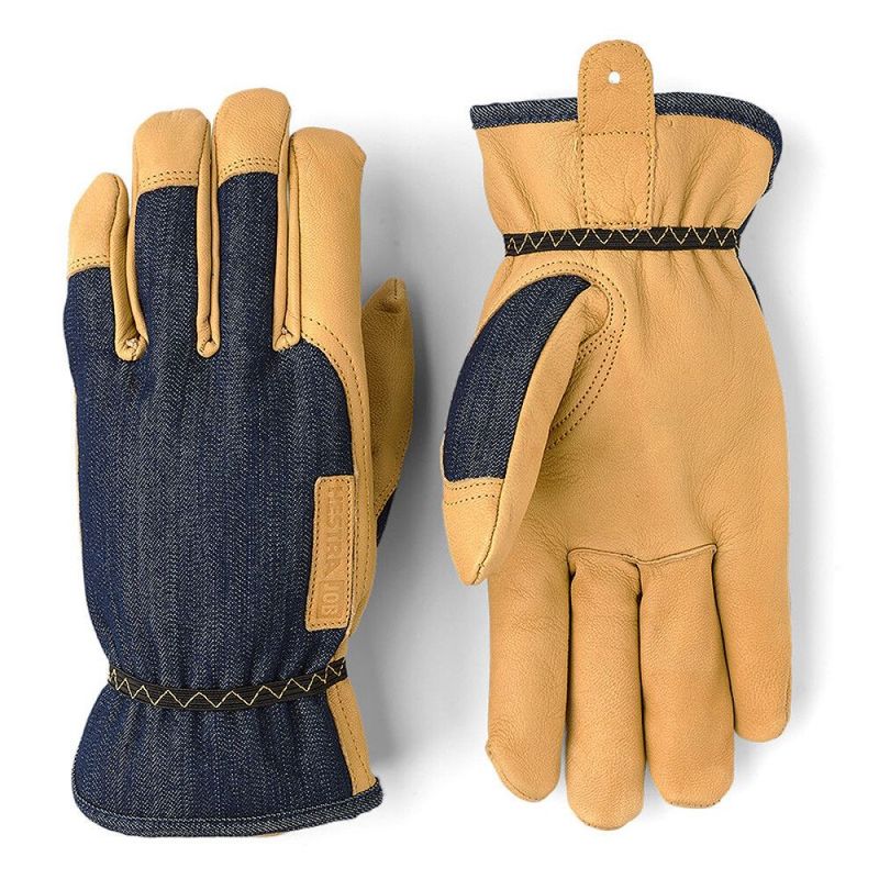 Hestra Job Kobolt Denim Arbetshandske Storlek 7