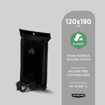 Housegard Brandfilt 120x180cm Svart Design