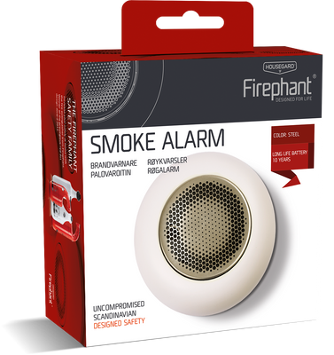 Housegard Firephant Brandvarnare Steel