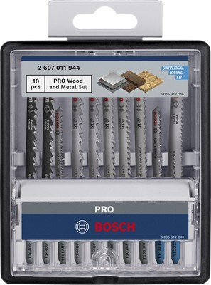 Bosch Wood and Metal Sticksågsbladsats 10st blad