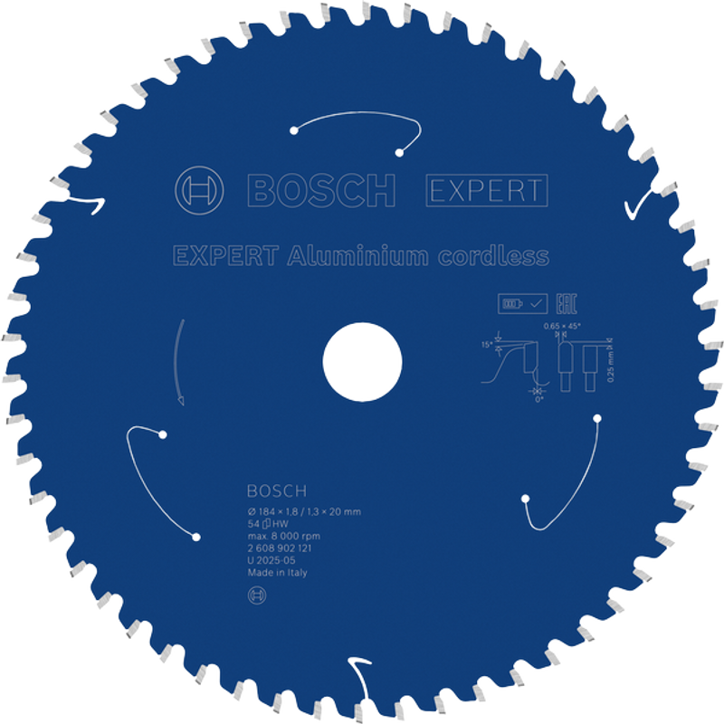 Bosch EXPERT Aluminium Cirkelsågklinga 184x1,8/1,3x20mm 54T