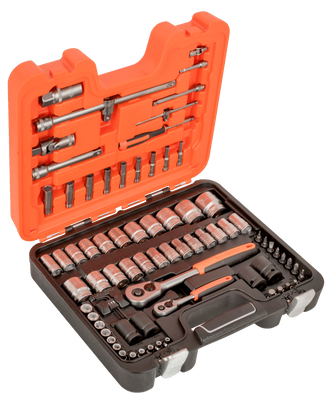 Bahco S800 Hylsnyckelsats 1/4" & 1/2" 77 delar