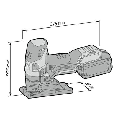 FLEX JS18.0-EC C Sticksåg 18V