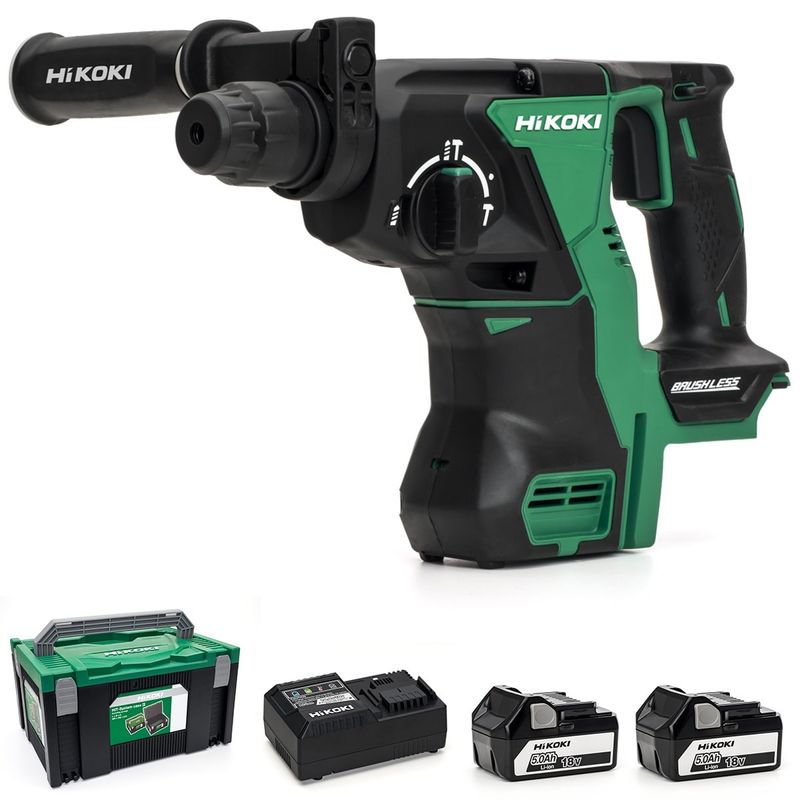 HiKOKI DH18DBL Kombihammare 18V (2x5,0Ah)
