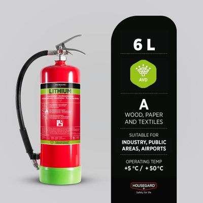 Housegard LITHEX6 AVD Brandsläckare 6L 13A