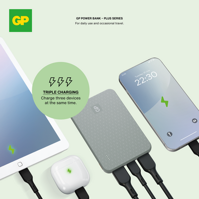 GP Powerbank Plus 5000mAh Grey